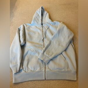 BRANDY MELLVILE light blue oversized zip up!!!!!